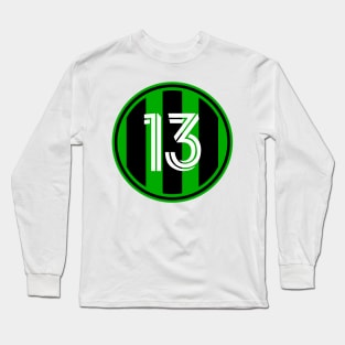 Aaron Schoenfeld Number 13 Jersey Austin FC Inspired Long Sleeve T-Shirt